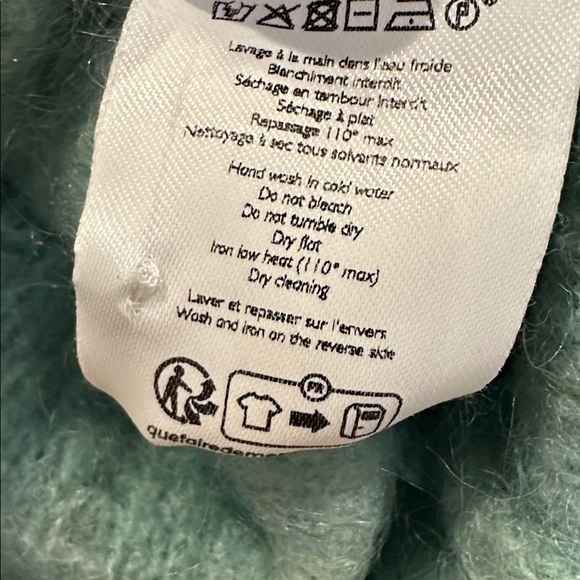 Sézane Seagreen Wool Cardigan XXS - Picture 5 of 7